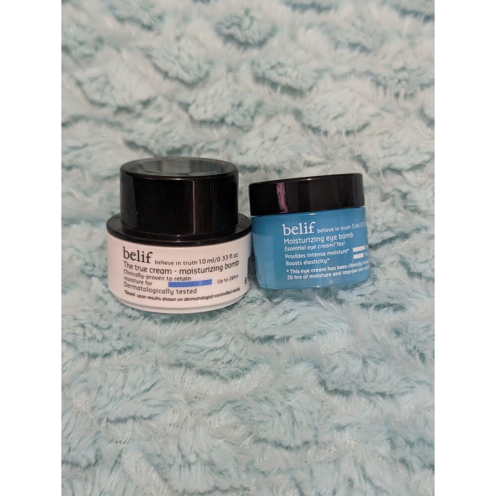 Belif Moisturizing Bomb Skincare Bundle 2 Pack Eyes & Face